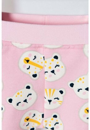 Conjunto De LittleMic Rosado De Pantalón Largo Para Bebe Niña 3-6