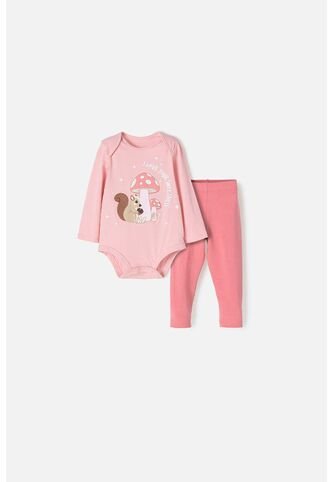 Conjunto De LittleMic Con Body Multicolor Para Bebé Niña 6-9 LittleMic