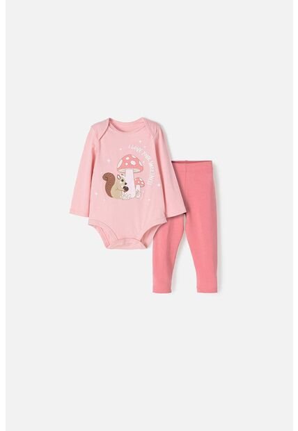 Conjunto De LittleMic Con Body Multicolor Para Bebé Niña 6-9