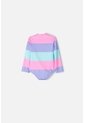 Vestido De Baño LittleMic Multicolor Manga Larga Para Niña 2T A 5T 2T de LittleMic