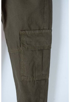Jogger De LittleMic Con Cordón Verde Militar Para Niño 2T A 5T 3T