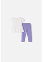 Conjunto LittleMic Multicolor De Camiseta Estampada Para Bebé Niña 3-6 de LittleMic