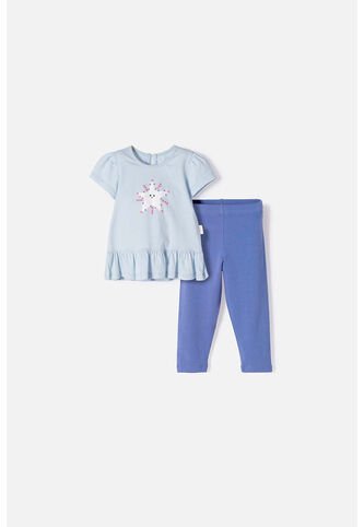 Conjunto LittleMic Multicolor De Pantalón Largo Para Bebé Niña 9-12 LittleMic