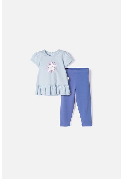 Conjunto LittleMic Multicolor De Pantalón Largo Para Bebé Niña 9-12