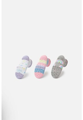 Medias X3 De LittleMic Multicolor Para Niña 4-6