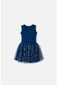 Vestido De Littlemic Con Tull Azul Para Niña 2T A 5T 5T de LittleMic