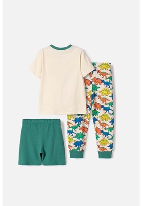 Pijama X3 Piezas De Littlemic Multicolor Para Niño 2T A 6T 2T