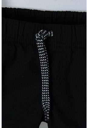 Bermuda LittleMic Con Resorte Negro Para Niño De 2T A 5T 5T
