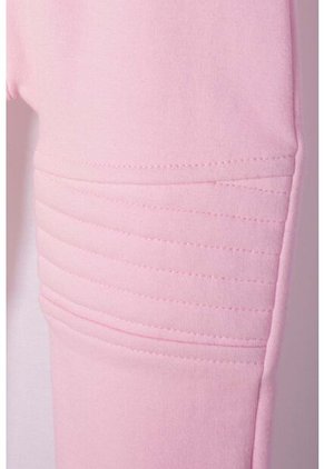 Jogger De Littlemic Con Cintura Elástica Rosado Para Bebé Niña 3-6
