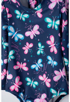 Vestido De Baño De Littlemic Con Gorro Multicolor Para Bebé Niña 18-24