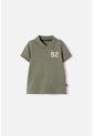 Camiseta Tipo Polo De Littlemic Verde Para Niño 2T A 5T 3T de LittleMic