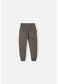 Jogger De LittleMic Con Cordón Verde Militar Para Niño 2T A 5T 4T de LittleMic