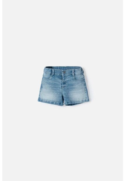 Short De Littlemic Con Bolsillos Azul Para Niña 2T A 5T 5T