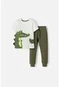 Conjunto LittleMic Verde Militar Para Niño 2t A 5t 2T de LittleMic
