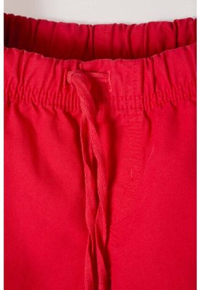 Bermuda De LittleMic Con Cordón Rojo Para Niño 2T A 5T 5T