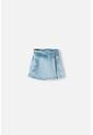 Falda De Littlemic Denim Azul Para Niña 2T A 5T 2T de LittleMic