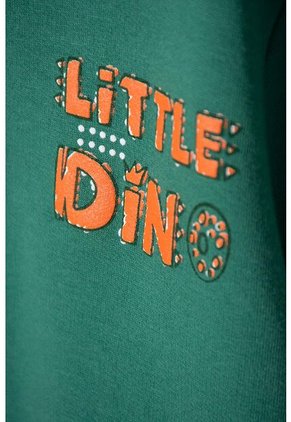 Buzo De Littlemic Con Cierre Verde Para Niño 2T A 6T 3T