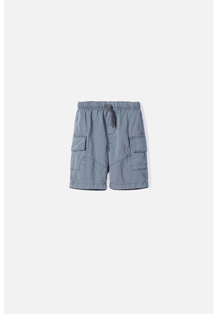 Bermuda De Littlemic Con Bolsillos Gris Para Niño 2T A 5T 5T