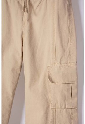 Jogger De Littlemic Con Cordón Caqui Para Niña 2T A 5T 2T
