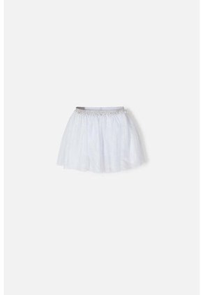 Falda Littlemic Tipo Tutú Blanco Para Niña 2T A 5T 5T