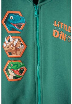 Buzo De Littlemic Con Cierre Verde Para Niño 2T A 6T 3T