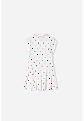 Vestido LittleMic Marfil Corto Para Niña 2T A 5T 4T