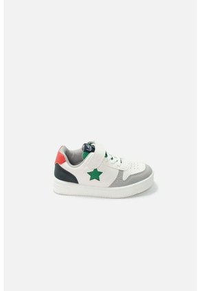 Tenis De LittleMic Blancos Y Grises Para Niño 24