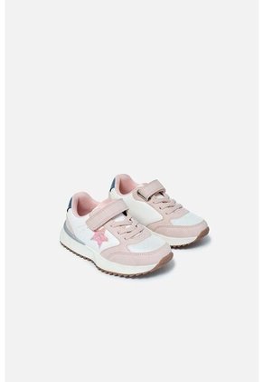 Tenis De LittleMic Blanco Y Rosado Para Niña 28
