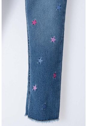 Jean De Little Mic Indigo Medio Para Niña 4T