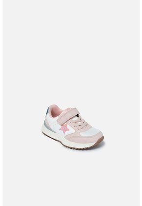 Tenis De LittleMic Blanco Y Rosado Para Niña 28