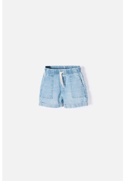 Short De Littlemic Con Cordón Azul Para Niña 2T A 5T 5T