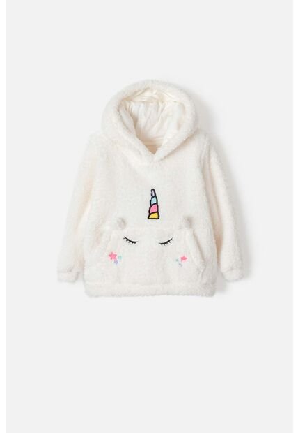 Buzo LittleMic Cerrado Marfil Para Niña 2T A 5T 3T