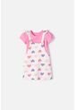 Vestido Tipo Jardinera De Littlemic Multicolor Para Niña 2T A 5T 3T de LittleMic