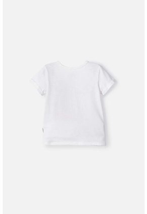 Camiseta LittleMic Marfil Manga Corta Para Niña 2T A 5T 2T