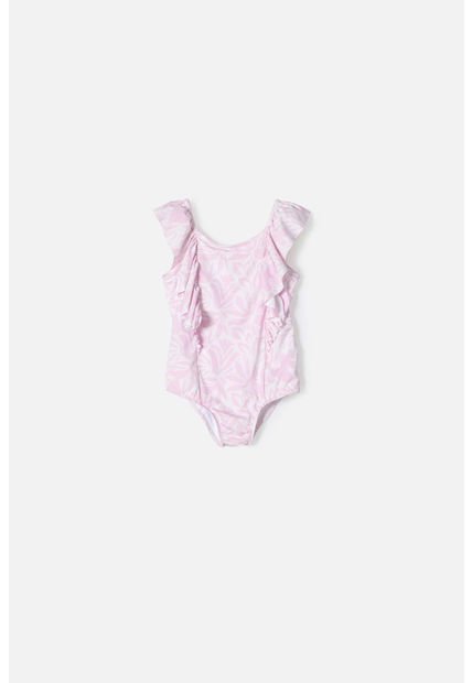 Vestido De Baño De Littlemic Rosado Para Niña 2T A 5T 5T