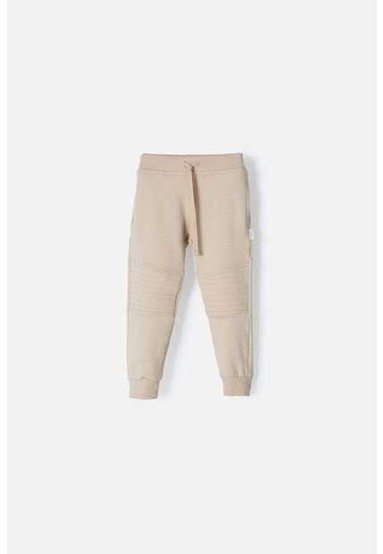 Jogger LittleMic Con Bolsillos Laterales Caqui Para Niño 2T A 5T 5T