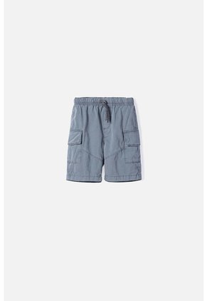 Bermuda De Littlemic Con Bolsillos Gris Para Niño 2T A 5T 4T