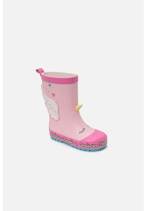 Botas De Lluvia LittleMic Rosadas Para Niña 27