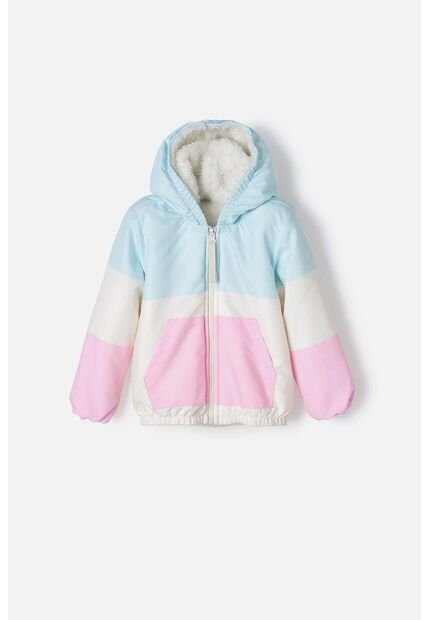 Chaqueta De LittleMic Con Capucha Multicolor Para Niña 2T A 5T 3T