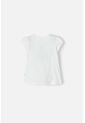 Camiseta De Littlemic Manga Corta Marfil Para Niña 2T A 5T 3T de LittleMic