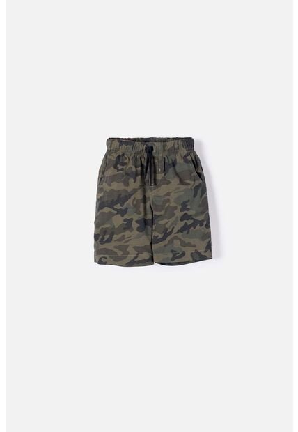 Bermuda De Littlemic Con Cordón Verde Para Niño 2T A 5T 5T