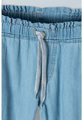 Jogger LittleMic Con Cordón Azul Claro Para Niña 2T A 5T 2T