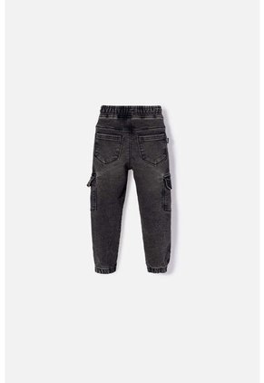 Jogger De Littlemic Con Bolsillos Negro Para Niño 2T A 5T 2T