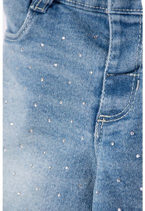 Short De Littlemic Con Bolsillos Azul Para Niña 2T A 5T 2T