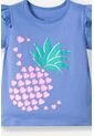 Camiseta LittleMic Azul Con Bolero En Manga Para Niña 2T A 5T 5T de LittleMic