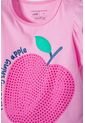 Camiseta LittleMic Rosada Manga Corta Con Bolero Para Niña 2T A 5T 5T de LittleMic