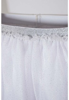 Falda Littlemic Tipo Tutú Blanco Para Niña 2T A 5T 3T