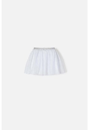 Falda Littlemic Tipo Tutú Blanco Para Niña 2T A 5T 3T