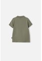 Camiseta Tipo Polo De Littlemic Verde Para Niño 2T A 5T 5T de LittleMic