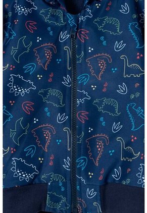 Chaqueta LittleMic Azul Con Capucha Para Bebé Niño 6-9